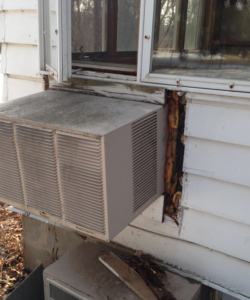 air conditioner with squirrel hole